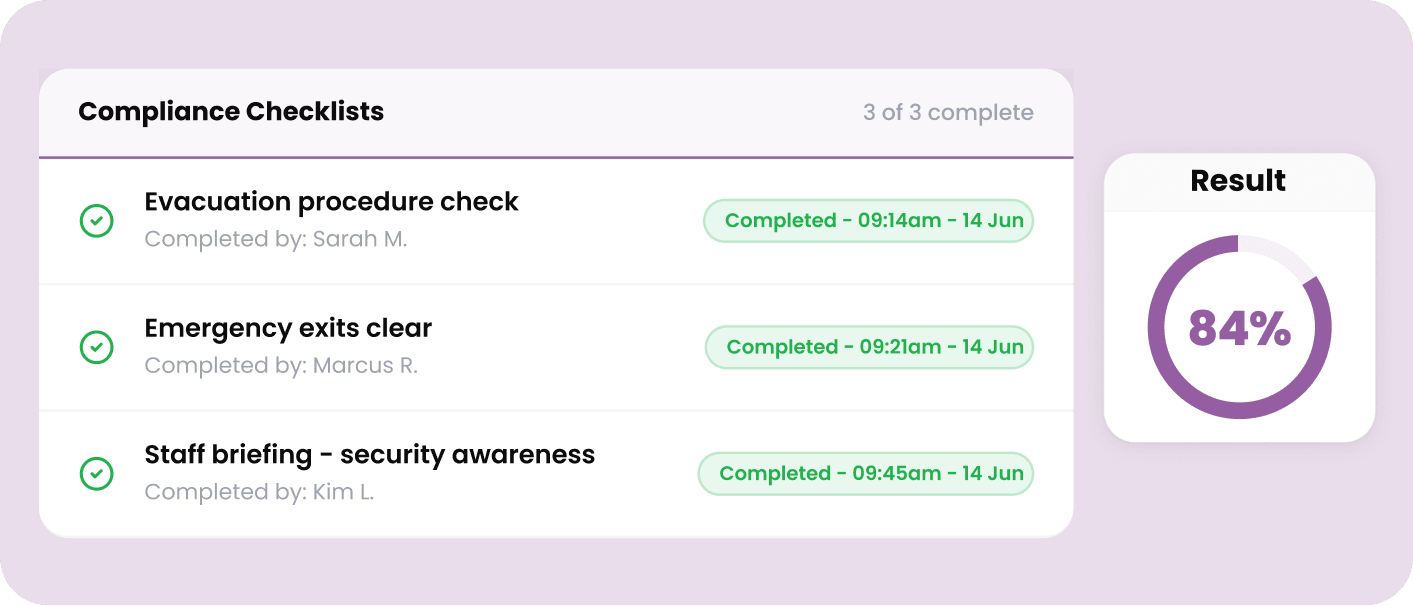 Turn patient and visitor feedback into owned actions, tracked to completion across every site.