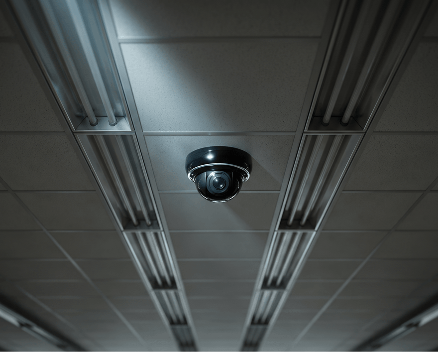 Intelligent video analytics camera mounted in-store