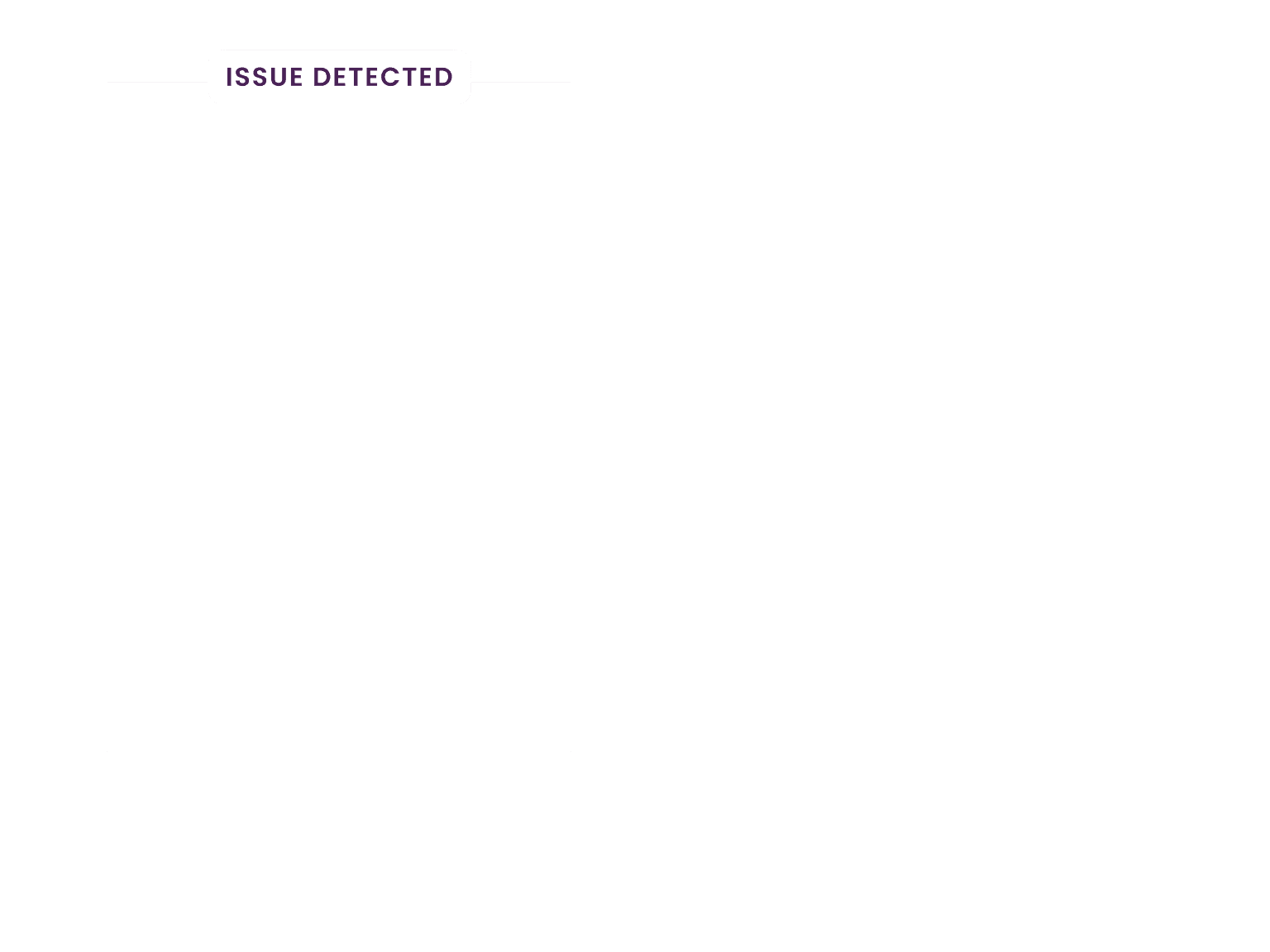 Video analytics issue detected frame zoomed in on an issue
